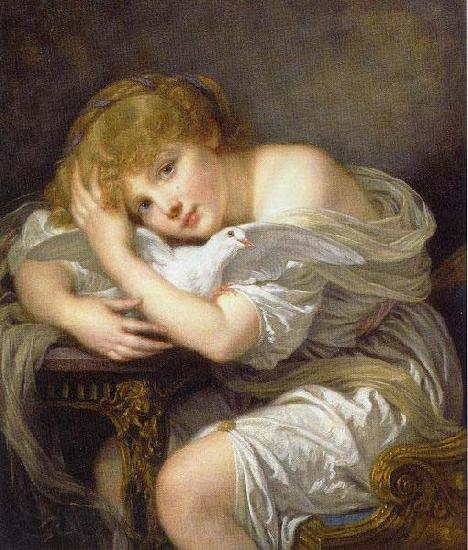 Jean-Baptiste Greuze L'enfant a la colombe